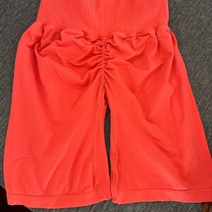 Free People scrunch biker shorts